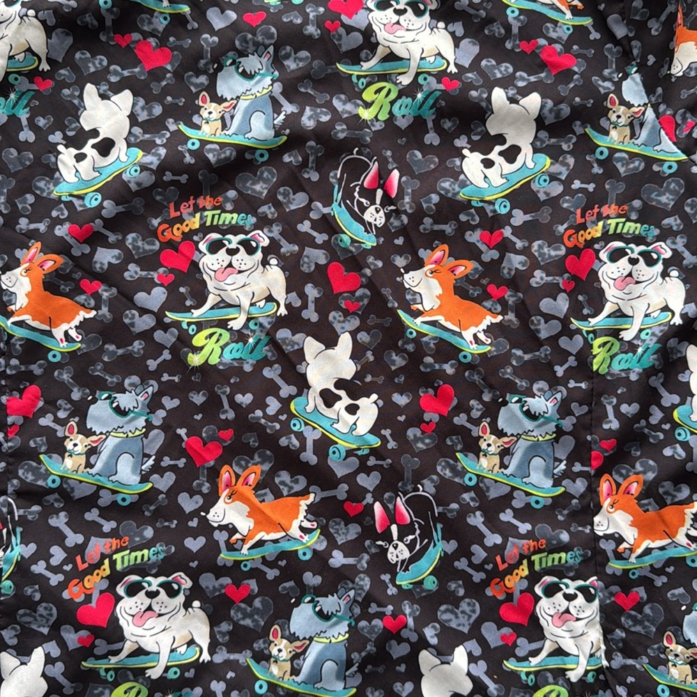 DICKIES Patterned Scrub Top - M - Picture 3 of 8
